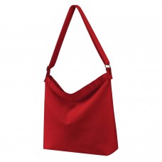 Large Vintage Canvas Women's Shoulder Bag Single Strap Zipper Closure Customizable Logo Convenient Portable Shopping Bag