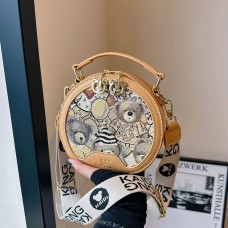 2024 summer new Katie Bear mini bag niche original design of a single shoulder crossbody bag bear round cake bag