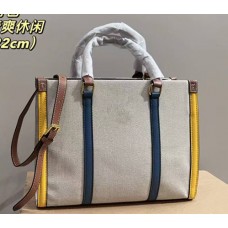 Luxury canvas women's handbag Designer style casual tote bag